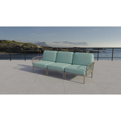 Strata Furniture Dahlia Patio Sofa Grey  - ODASGM