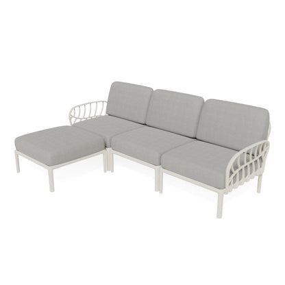 Strata Furniture Dahlia Patio Sofa Ottoman Set -  ODASOWG