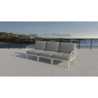 Strata Furniture Dahlia Patio Sofa White  - ODASWG