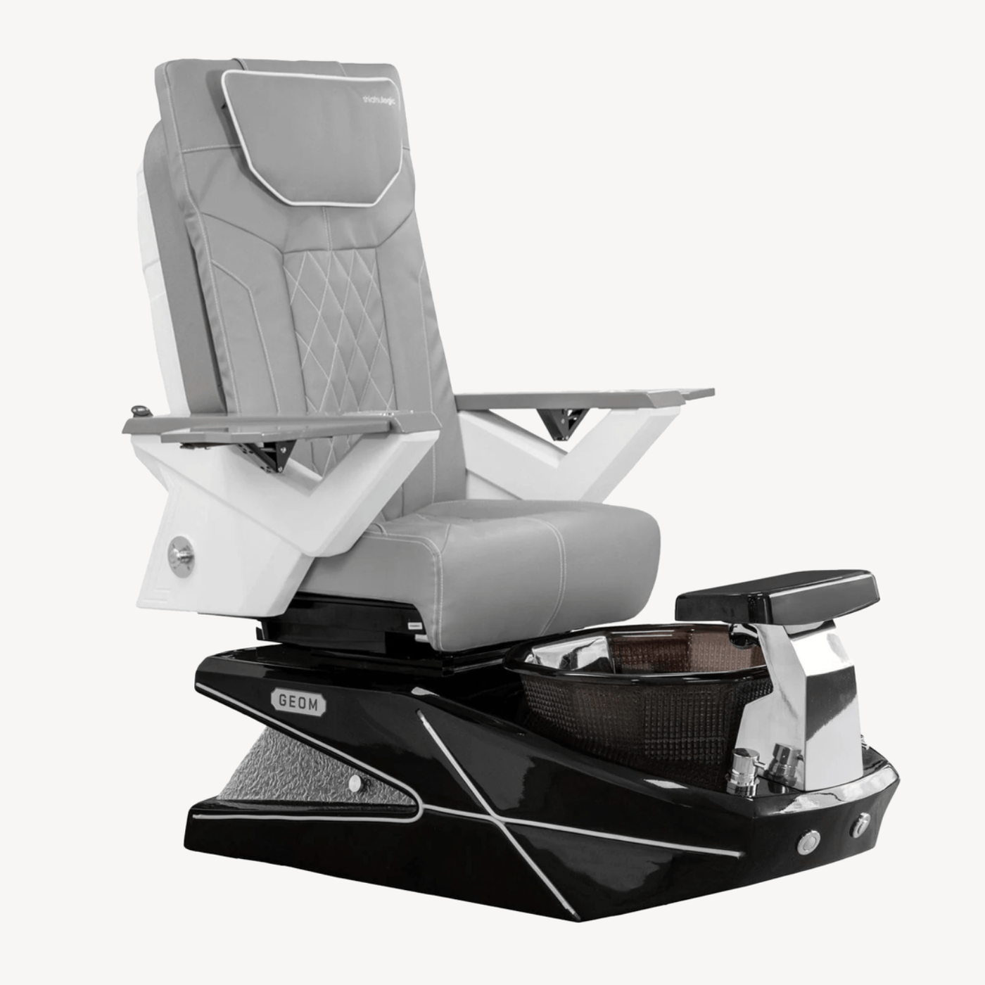 Mayakoba GEOM II Shiatsulogic FX Pedicure Chair - AYC-SPA-GEOM-2-FX-1280-BLKBLK-53GY