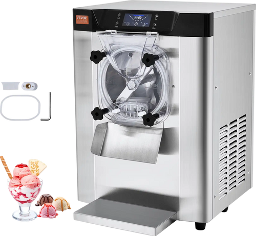Richell Vevor Ice Cream Machine 3.2 Gal per Hour 1713W Countertop Stainless Steel Single Flavor with LED Panel New - TMSYBQLJDKWA4CU69V1