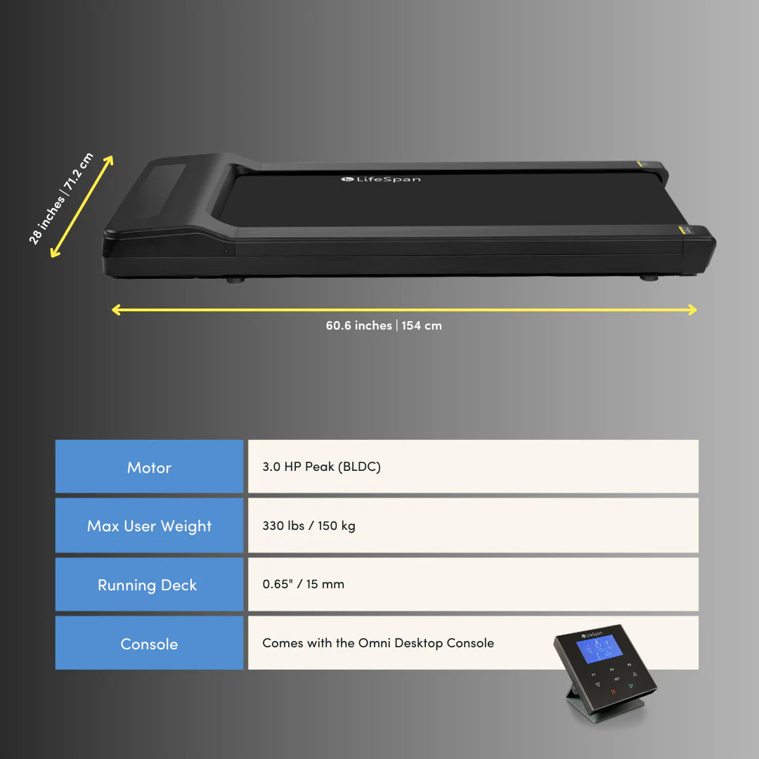 TR1200Pro-GlowUp Under Desk Treadmill