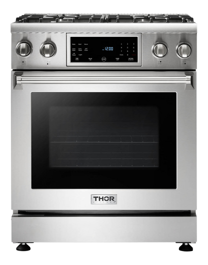 THOR Kitchen 30-Inch Tilt Panel Gas Range - Professional - TRG3001