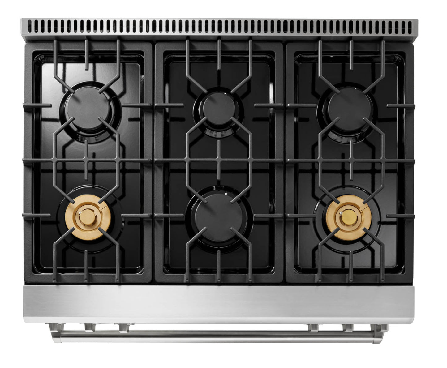 Thor Kitchen 36-Inch Propane Gas Range with 6.0 Cu. Ft. Self-Cleaning Oven, Air Fryer, Tilt Panel in Stainless Steel  - TRG3601LP