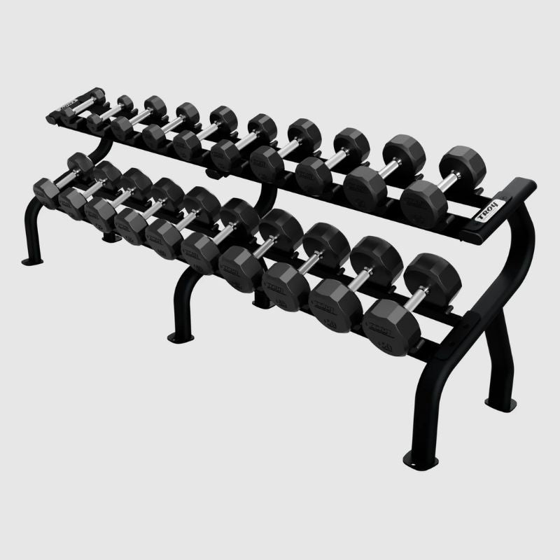 TROY DR-10 10-Pair Dumbbell Saddle Rack