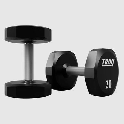 TROY TSD-U 12-Sided Urethane Encased Dumbbell