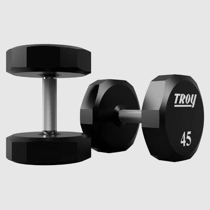 TROY COMMPAC-TSDU100 Urethane Dumbbell Set with Racks