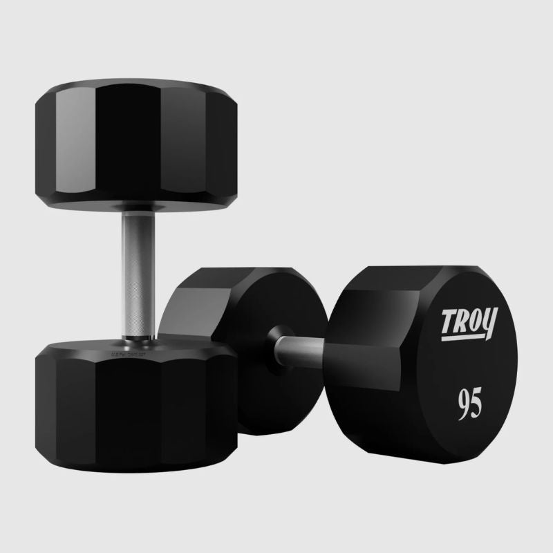 TROY COMMPAC-TSDU100 Urethane Dumbbell Set with Racks