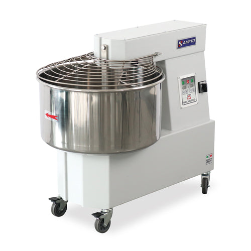 AMPTO Spiral Mixer 66 Lbs. 52 L (55 Qt) Flour Cap. 2 Speeds. 220V/60-50/1 - TS44MD