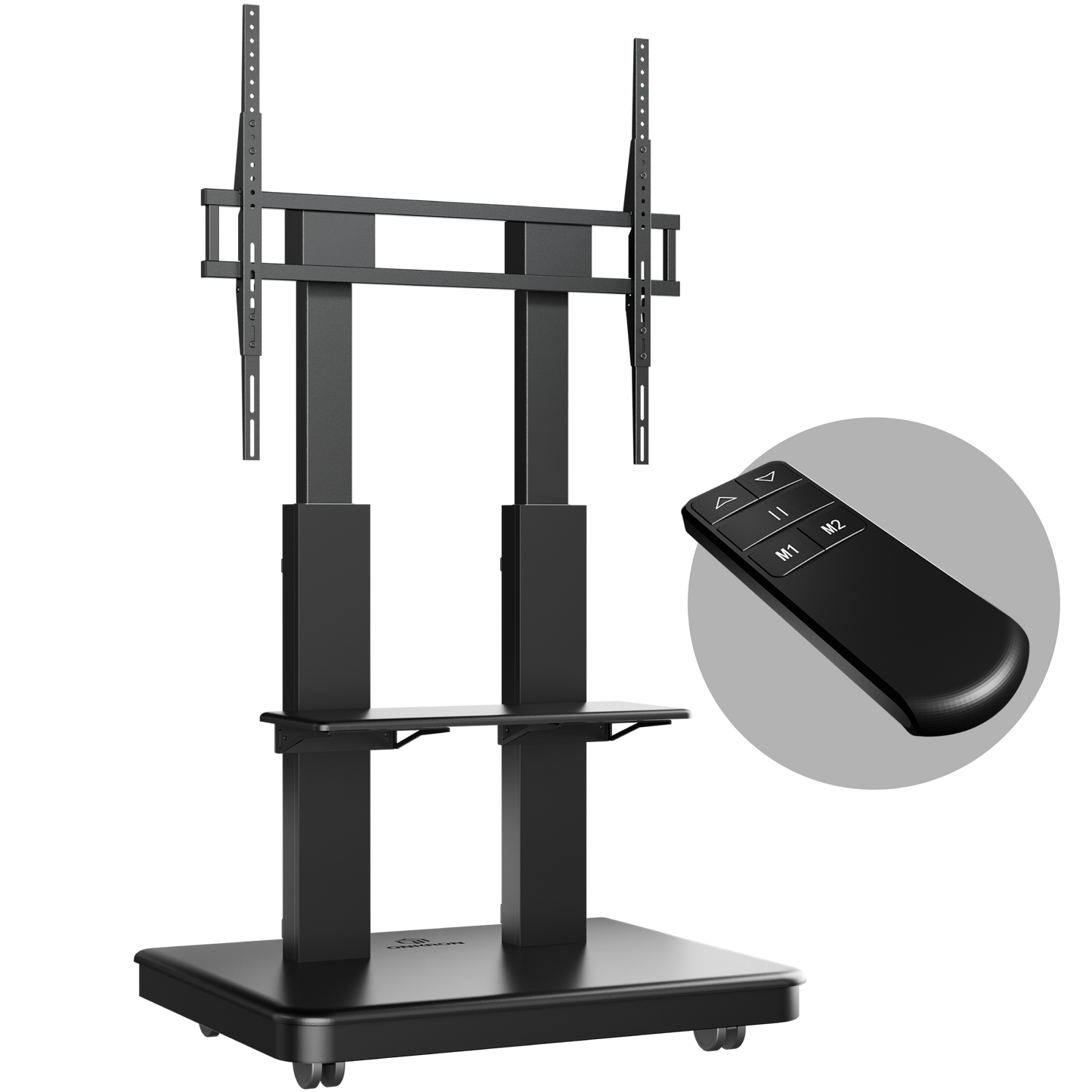 Motorized mobile stand for TVs or interactive panels 50"–120", max 275.6 lbs, black TS2811E