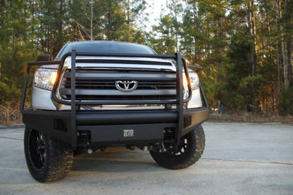 Fab Fours TT07-R1860-1 Toyota Tundra 2007-2013 Black Steel Elite Front Bumper Winch Ready with Full Guard