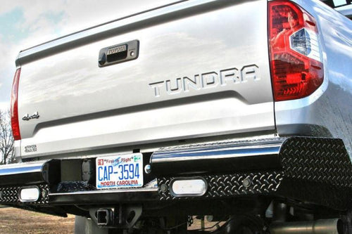 Fab Fours TT07-T1550-1 Toyota Tundra 2007-2013 Black Steel Rear Bumper