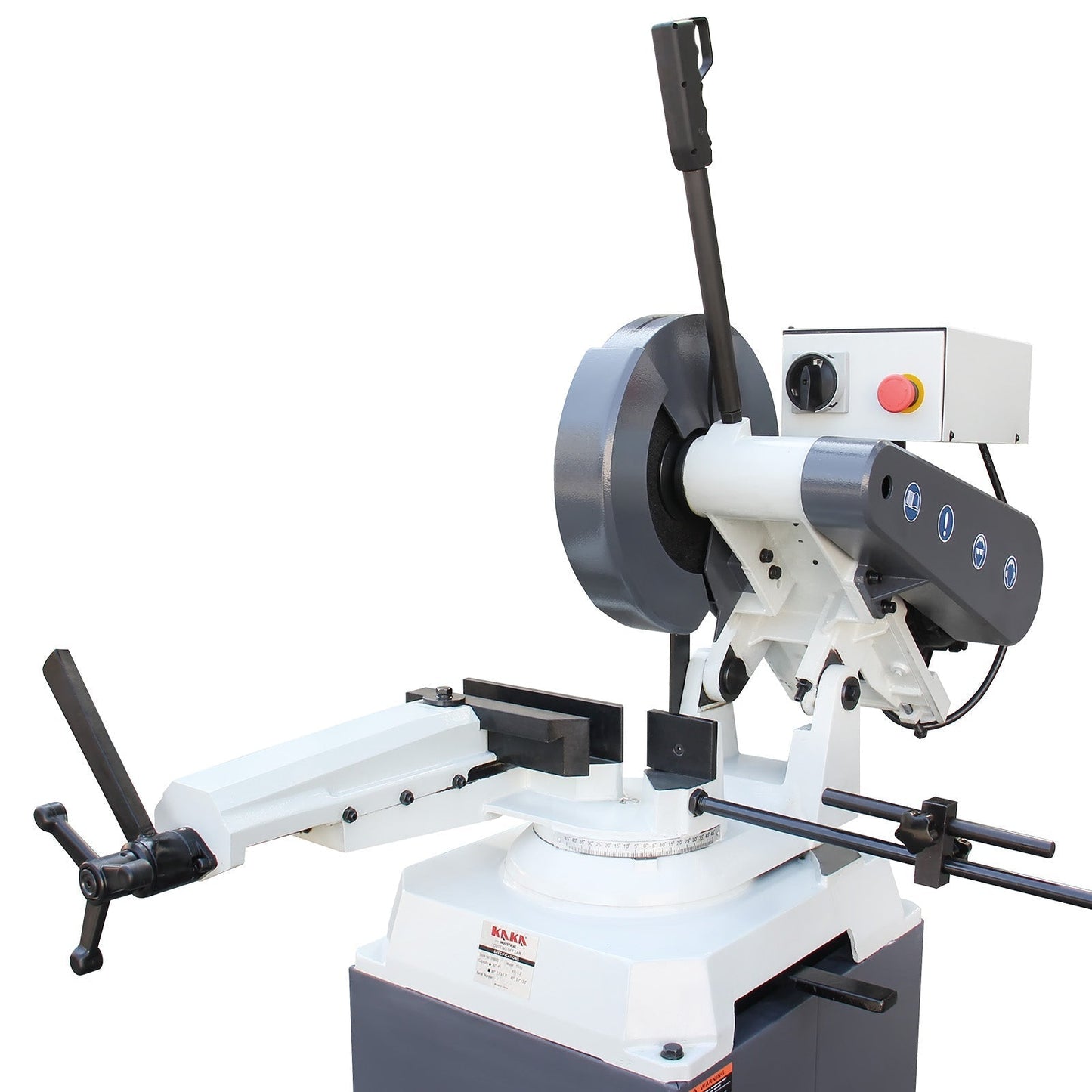 KAKA INDUSTRIAL Abrasive Saw, Powerful Chop Saw for Metal Cutting, 0-45 Degrees Adjustable Angle Miter Saw, 14-inch Blade, 4000W 5160RPM, Swivel Base and Mitering Head, Abrasive Cut Off Saws 230V-60HZ-3PH TV-14 - 188024V230