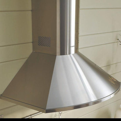 Faber Tender Wall Mount Range Hood with Size Options in Stainless Steel - TEND30SSV