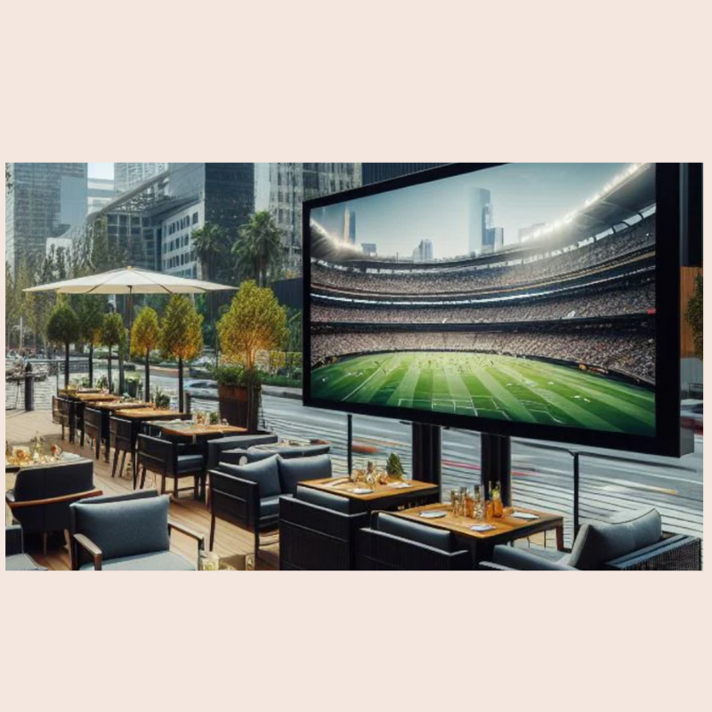 Titan outdoor commercial waterproof Smart TV Full Sun Series QLED 4K by Samsung