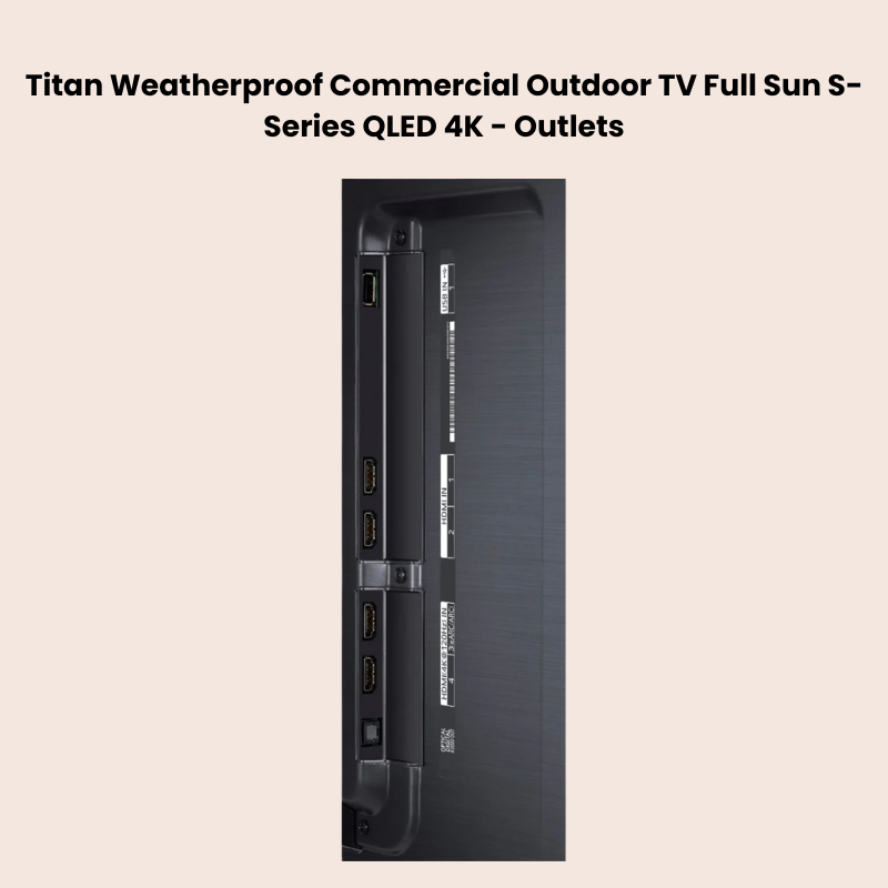Titan outdoor commercial waterproof Smart TV Full Sun Series QLED 4K by Samsung