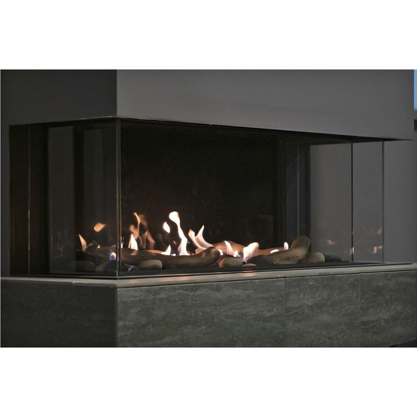 Sierra Flame  Sided Liquid Propane Gas Fireplace - TOSCANA-38-LP