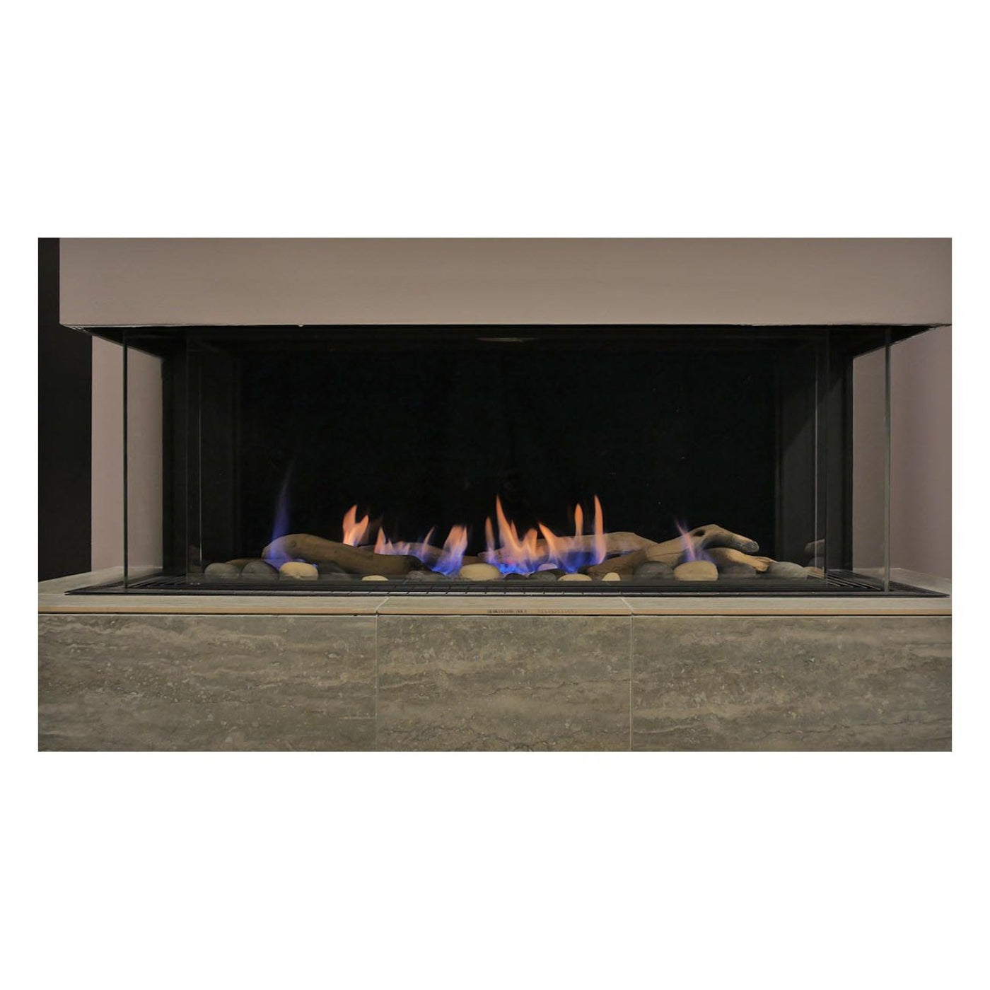 Sierra Flame  Sided Liquid Propane Gas Fireplace - TOSCANA-38-LP