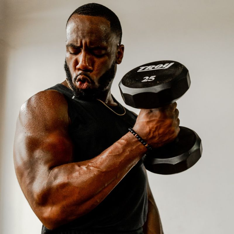 TROY TSD-U 12-Sided Urethane Encased Dumbbell