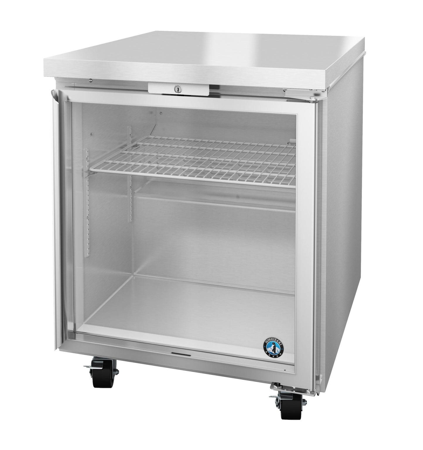 Hoshizaki UF27B-GLP01 | 27" Wide 1 Glass Door Undercounter Freezer - UF27B-GLP01