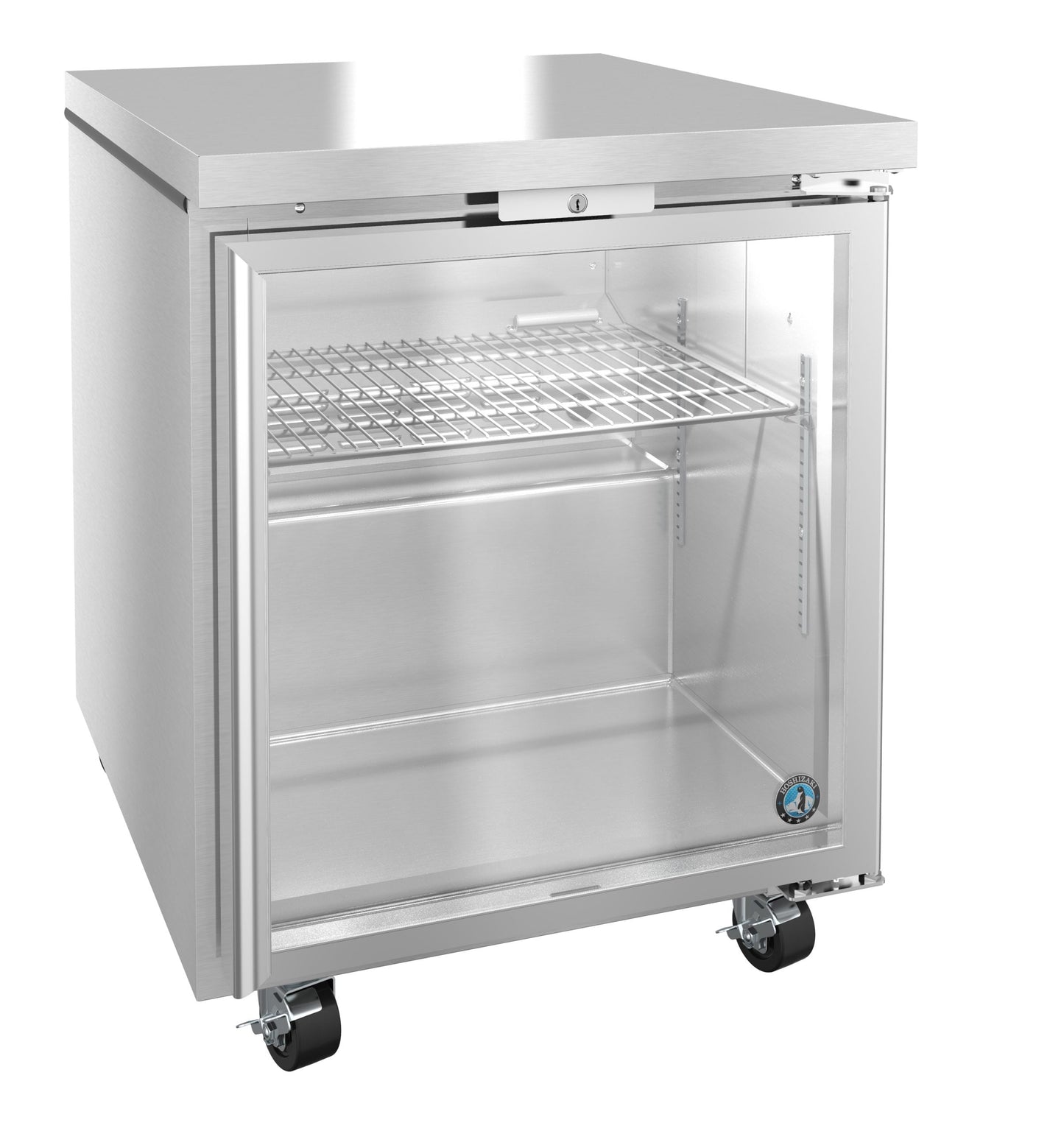 Hoshizaki UR27B-GLP01 | 27" Wide 1 Glass Door Undercounter Refrigerator - UR27B-GLP01