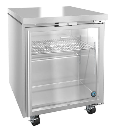 Hoshizaki UR27B-GLP01 | 27" Wide 1 Glass Door Undercounter Refrigerator - UR27B-GLP01