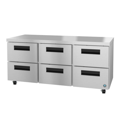 Hoshizaki UR72B-D6 | 72" Wide 6 Drawer Undercounter Refrigerator - UR72B-D6