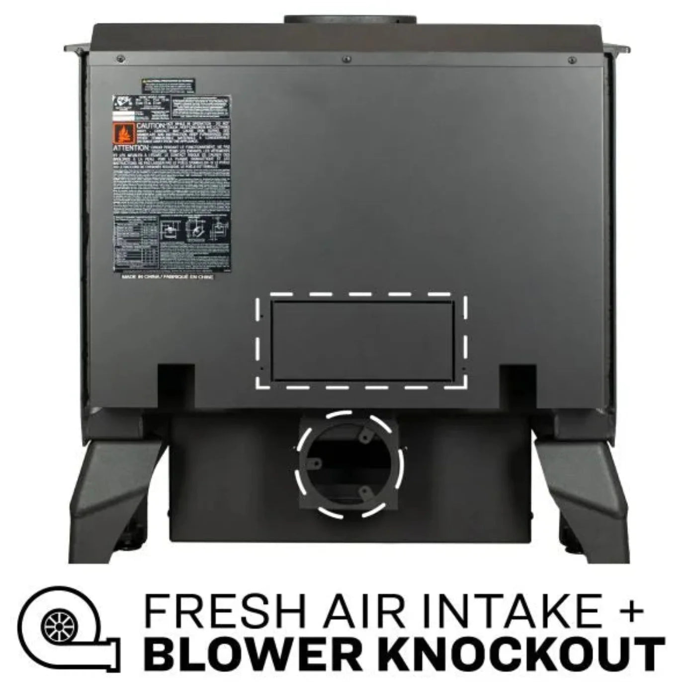 US Stove 2,500 Sq. Ft. Wood Stove with Cast Iron Legs &amp; Blower - SKU_1769011474749_338