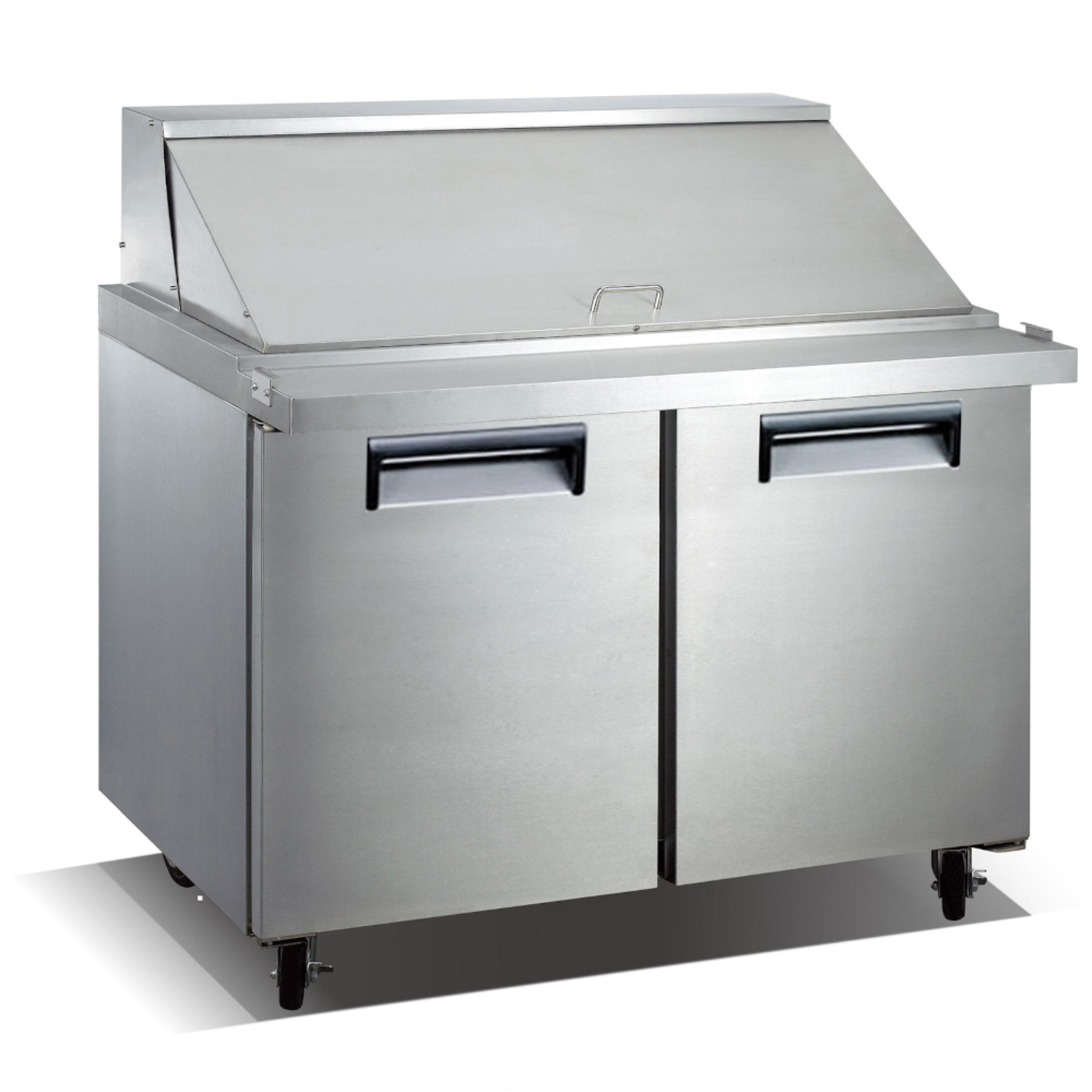 Adcraft USSL-2D/60 U-STAR Two Section Refrigerated Salad/Sandwich Prep Table - ACUSSL2D60