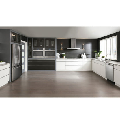 GE Appliances  36” Smart Designer Wall Mount Hood w/ Perimeter Venting Stainless Steel - UVW9361SLSS