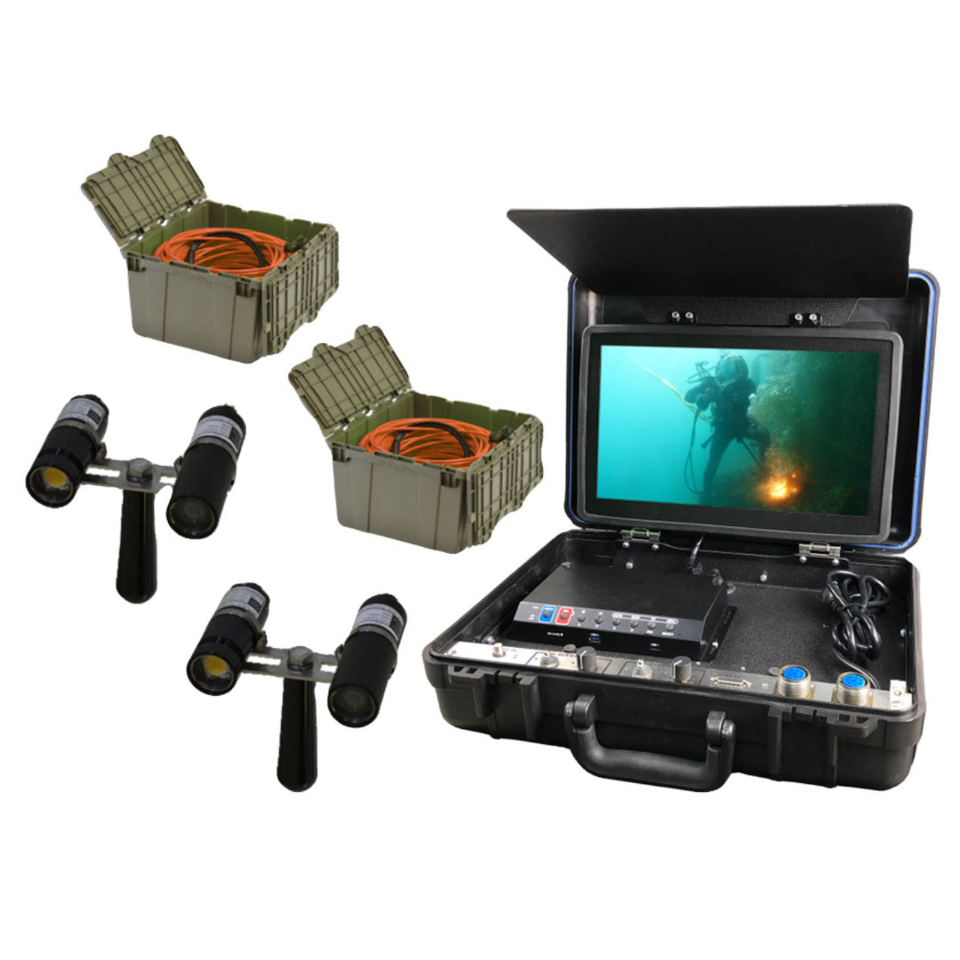 Outland Technology UWS-3510/D Dual High Definition Underwater Video System - UWS-3510/D