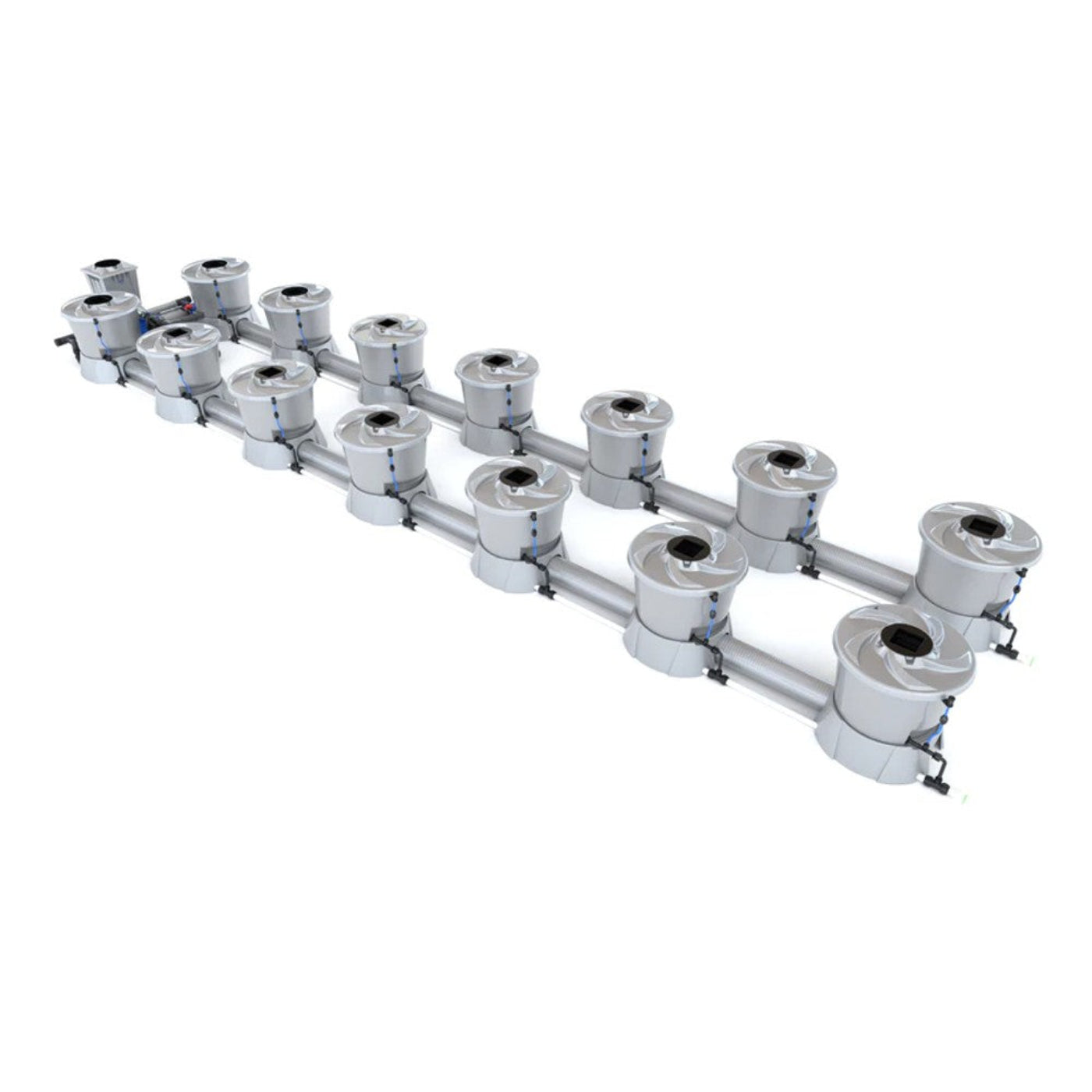 Alien Hydroponics 14 Pot (2 Row) V-System RDWC - BD100-0214