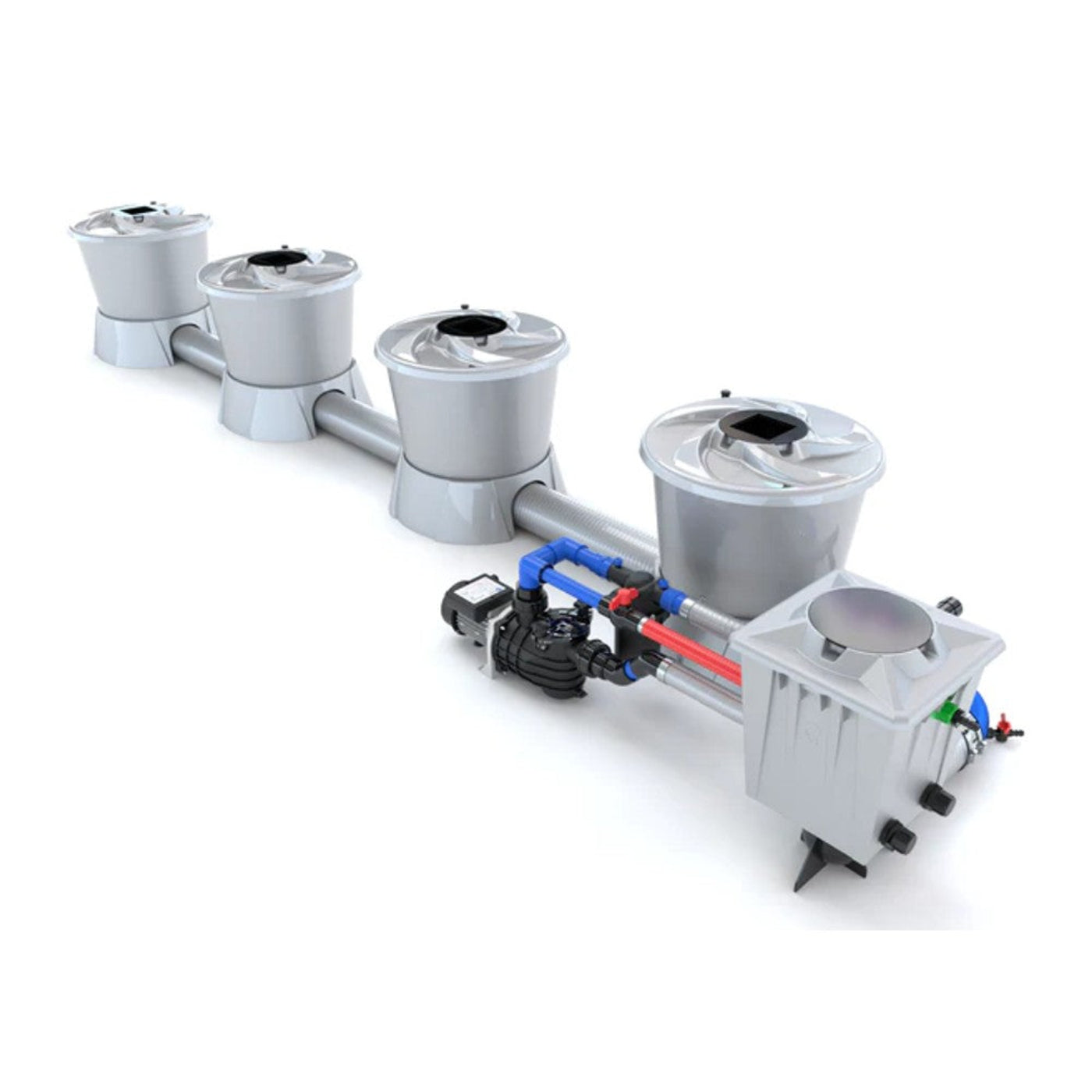 Alien Hydroponics 4 Pot (1 Row) V-System RDWC - BD100-0004