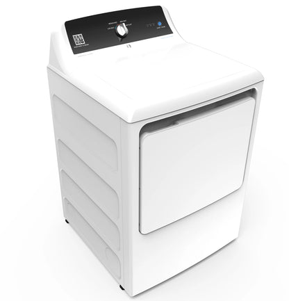 GE Appliances  7.4 cu. ft. Capacity aluminized alloy drum Commercial Electric Dryer with Sensor Dry, Built-In App Payment System SITE WIFI REQUIRED White - VTD52EASRWB