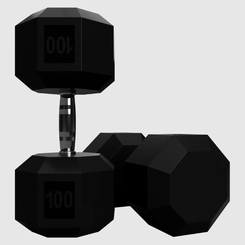 VTX SD-R 8-Sided Rubber Encased Hex Dumbbell