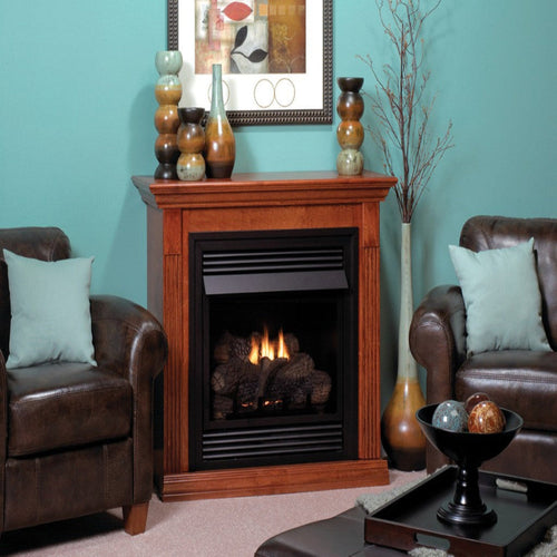 Empire Vail Deluxe 26" Mantel Combination Vent Free Gas Fireplace - VFD26FP30LN