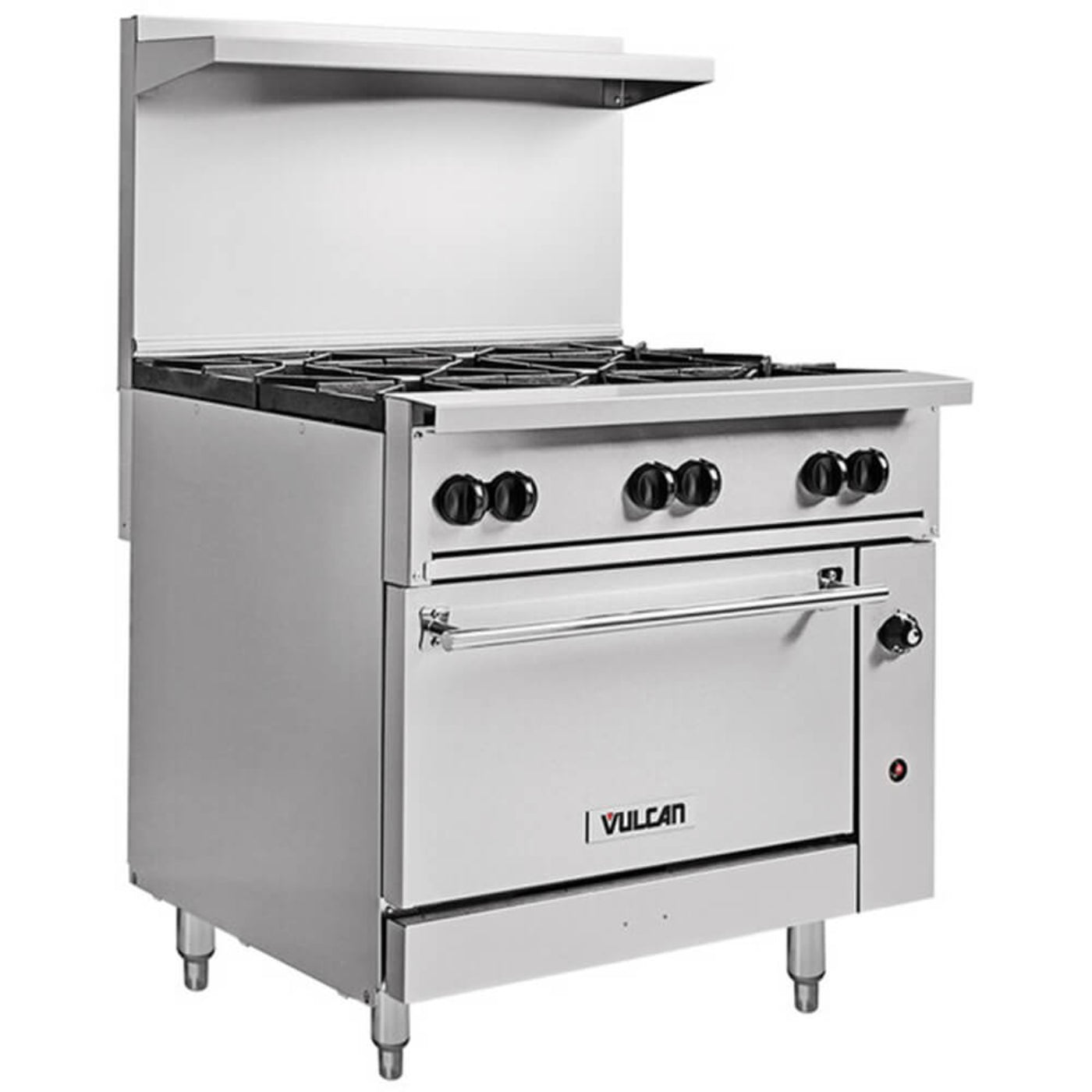 Vulcan 36C-6BP Endurance 6 Burner 36" Liquid Propane Gas Range with Convection Oven Base - 215,000 BTU - 36C-6BP