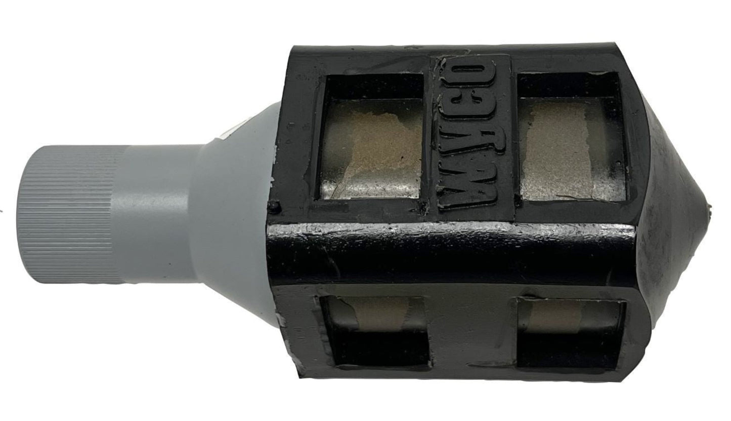WYCO 2-1/2" Polyurethane Coated Round Vibrator Head - W872-513