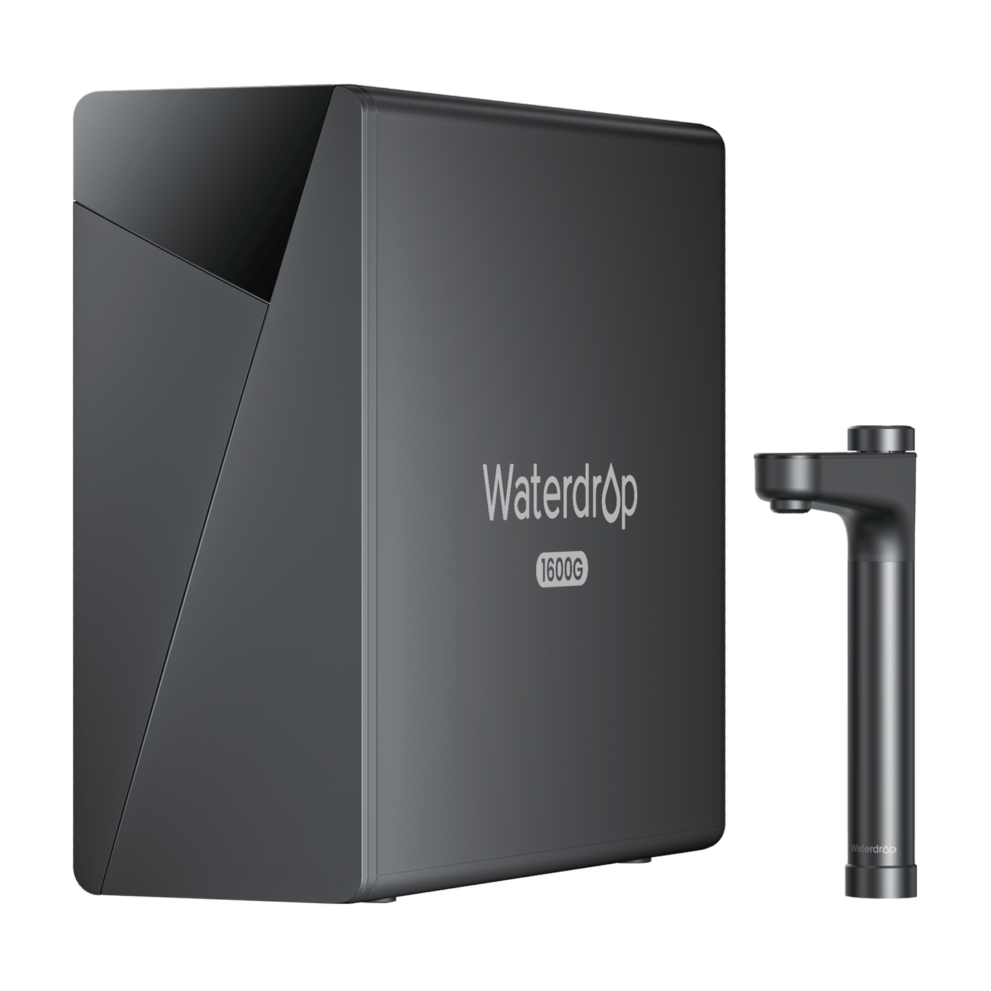Waterdrop X16 Black Tankless Reverse Osmosis System | 1600 GPD | 11-Stage Filtration | UV Sterilization | Alkaline Mineral Technology | Smart Faucet | NSF/ANSI 42, 58 & 372 Certified