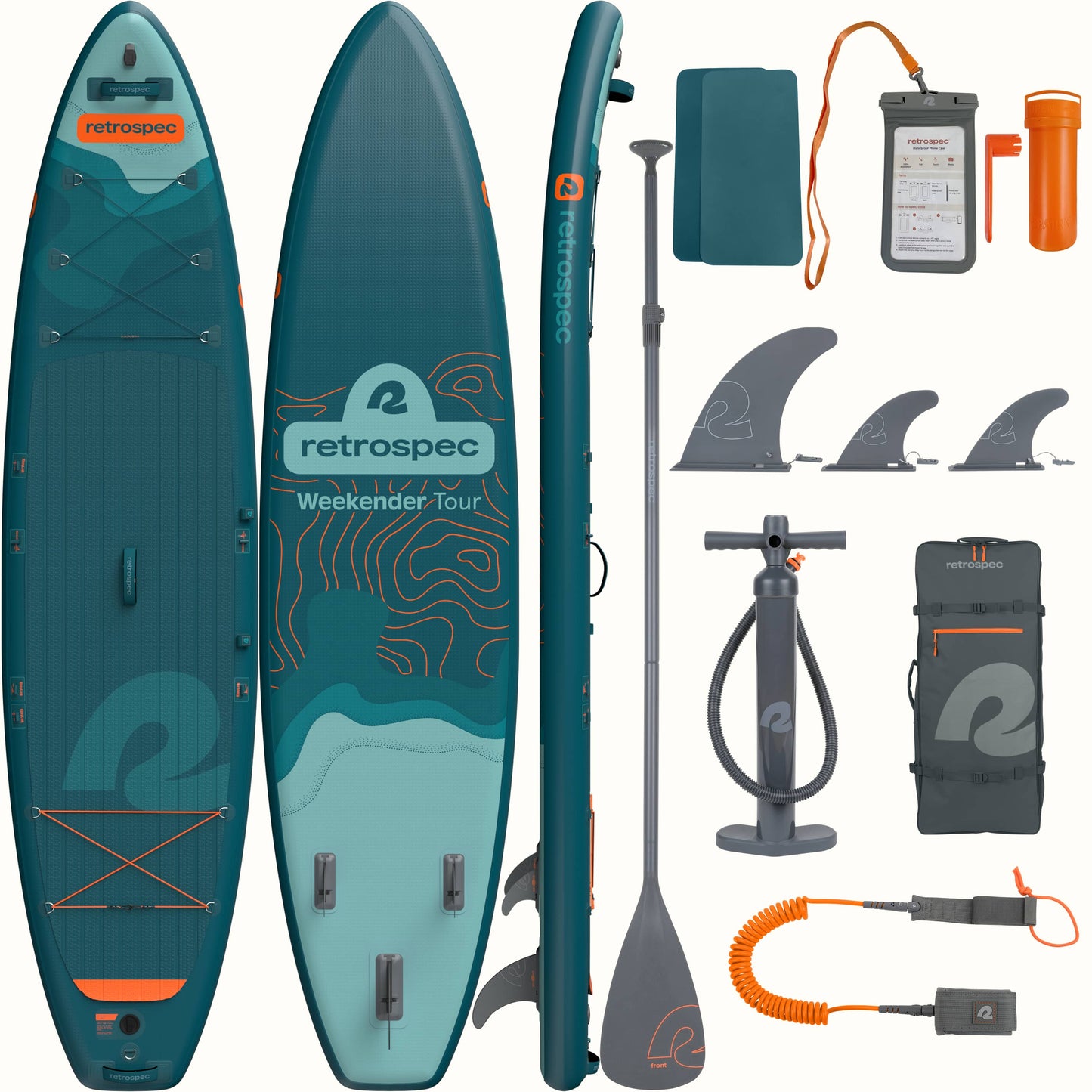 Retrospec Weekender Tour Inflatable Stand Up Paddle Board 11’6’’ - 6624