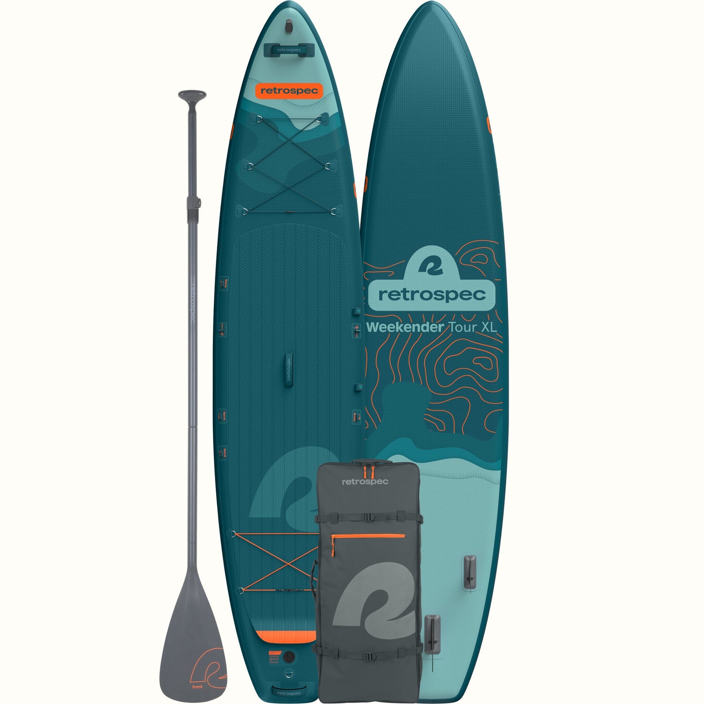 Retrospec Weekender Tour XL Inflatable Stand Up Paddle Board 12’6’’ - 6625