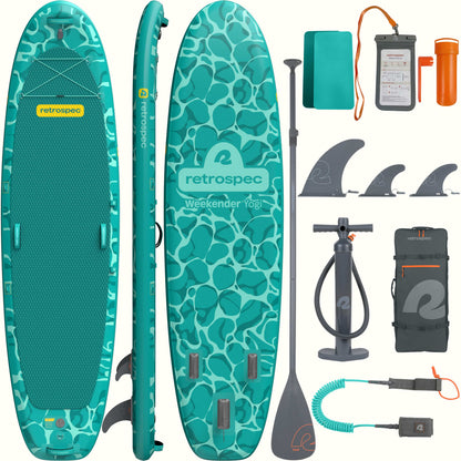Retrospec Weekender Yogi 10'8" Inflatable Stand Up Paddle Board - 6628