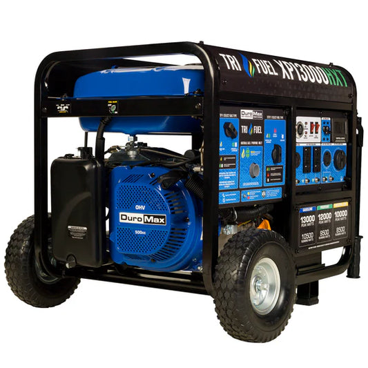 DuroMax 13,000 Watt Tri Fuel Portable HXT Generator w/ CO Alert