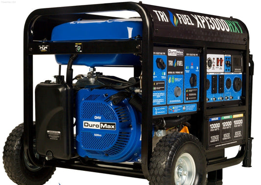 Aurora Generators DuroMax XP13000HXT 13,000 Watt Tri Fuel Portable Home Power Backup HXT Generator w/ CO Alert - PowerGen USA - XP13000HXT