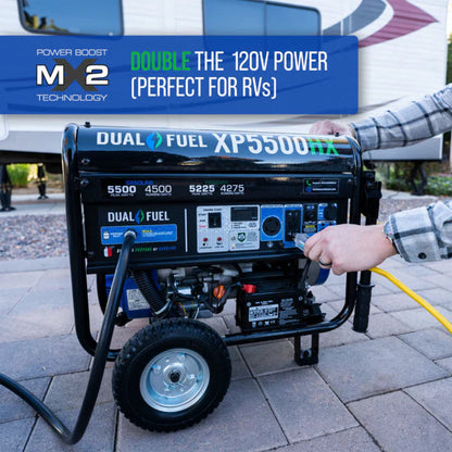 Aurora Generators DuroMax XP5500HX 5,500 Watt Dual Fuel Portable HX Generator w/CO Alert - PowerGen USA - XP5500HX