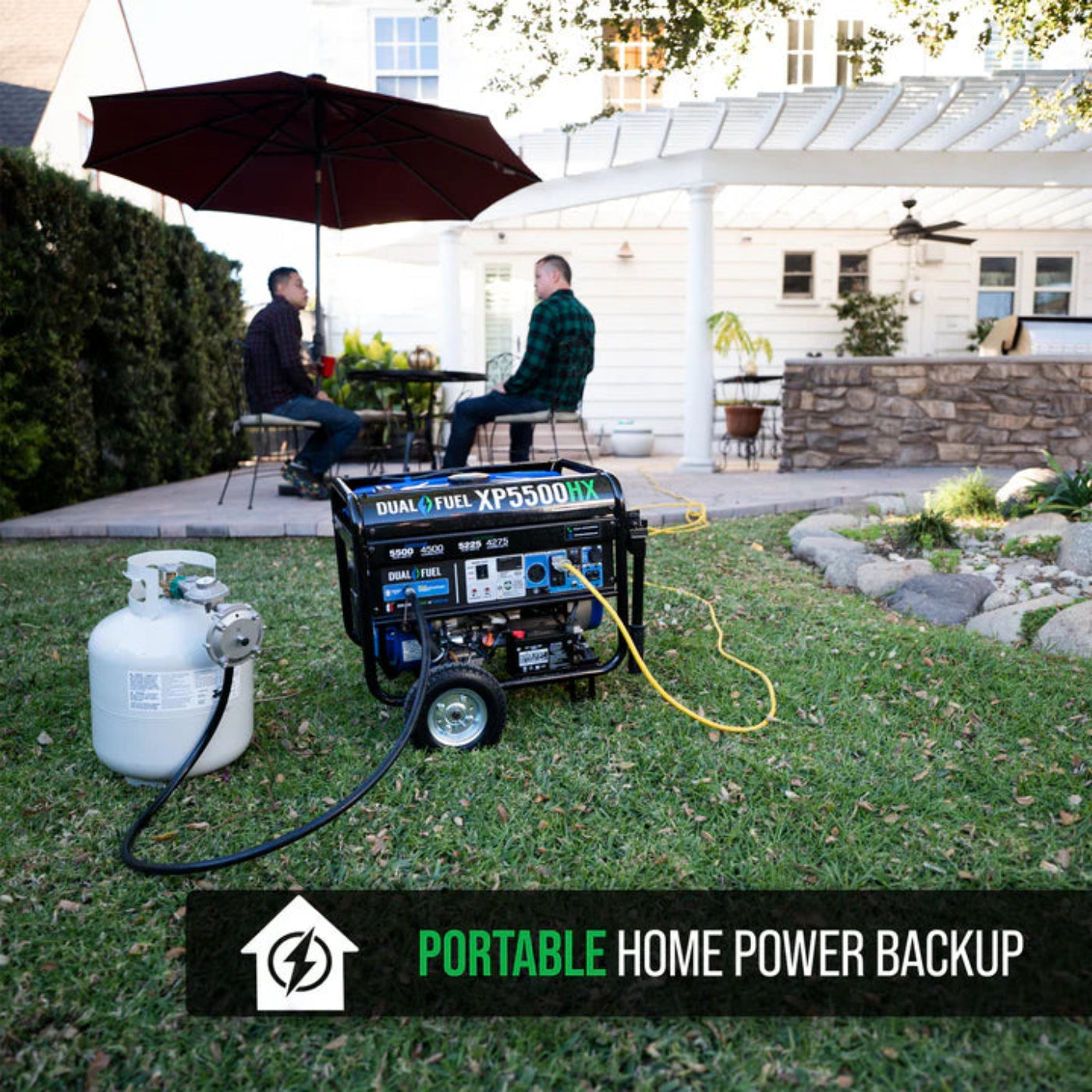 Aurora Generators DuroMax XP5500HX 5,500 Watt Dual Fuel Portable HX Generator w/CO Alert - PowerGen USA - XP5500HX