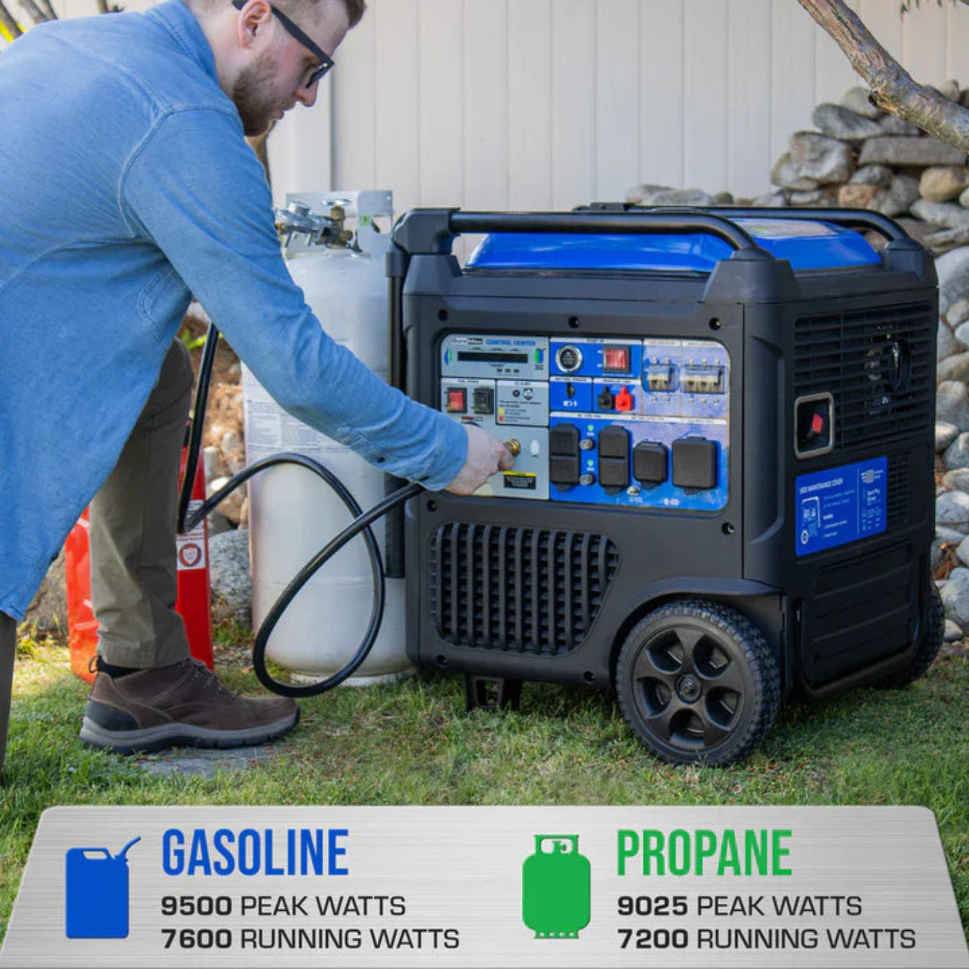 Aurora Generators DuroMax XP9500iH 9,500 Watt Portable Dual Fuel iH Inverter Generator w/ CO Alert - PowerGen USA - XP9500iH