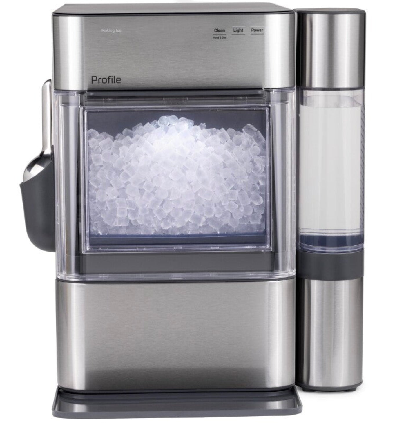 GE Appliances Profile Opal 2.0 Ultra Nugget Ice Maker with Side Tank and Scale Inhibiting Filter Stainless Steel - XPIO13SWSS