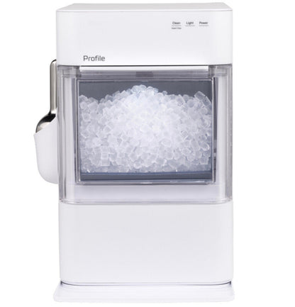 GE Appliances Profile Opal 2.0 Ultra Nugget Ice Maker with Scale Inhibiting Filter Stone White - XPIO23SWOW