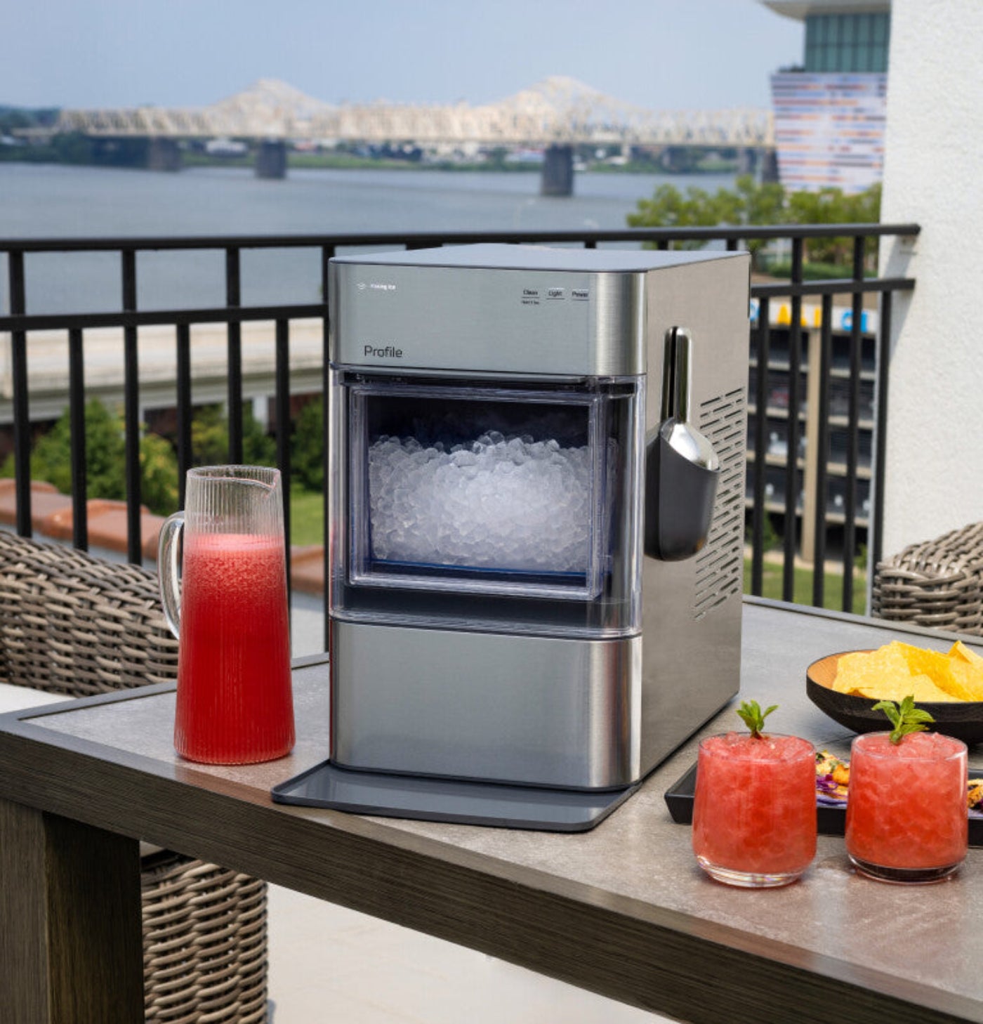 GE Appliances Profile Opal 2.0 Ultra Nugget Ice Maker with Scale Inhibiting Filter Stainless Steel - XPIO23SWSS
